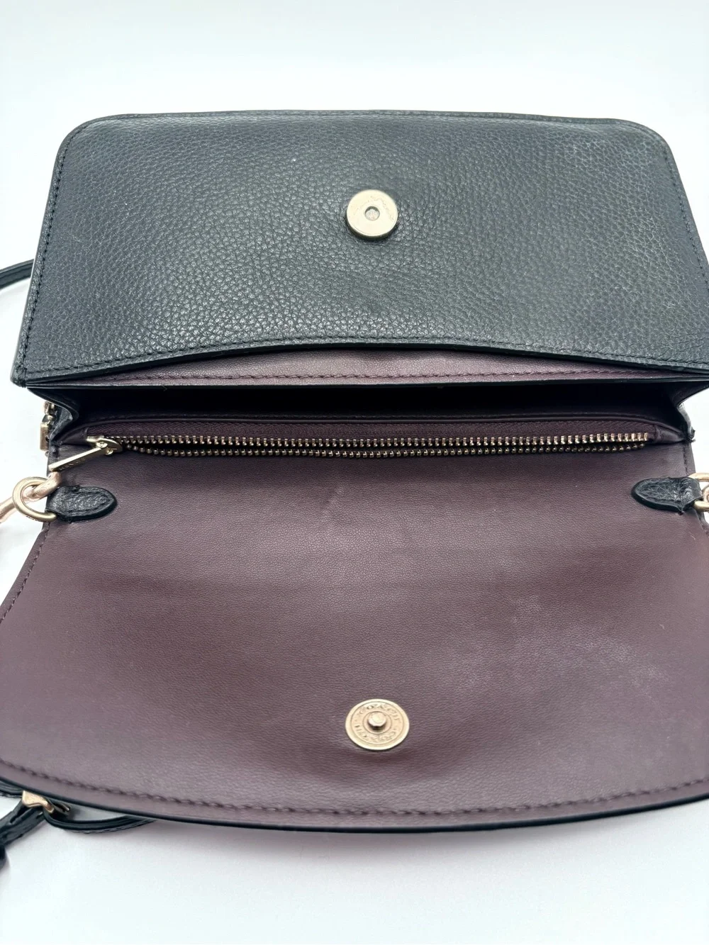 Coach Hayden Crossbody Black Pebbled Leather C4815
